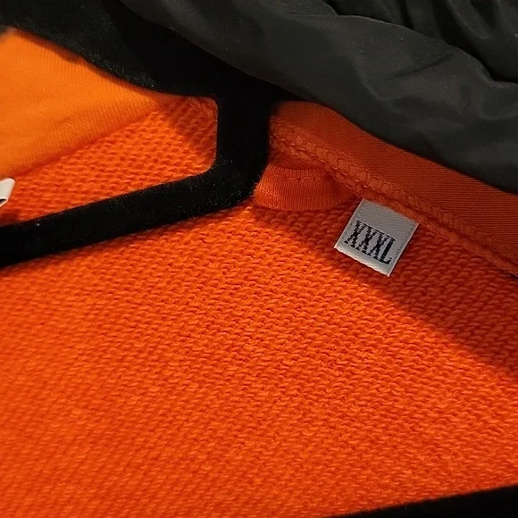 Moncler Off White Rare Orange Hoodie Jacket xxxl - Picture 16 of 16